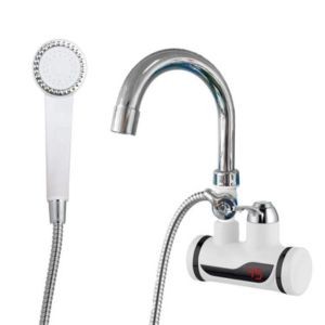 Electric Instant Hot Water Tap With Hand Shower (Wall Mount)