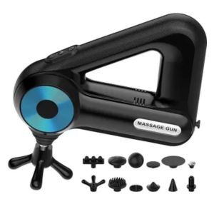 Massage Gun with 12 Attachments Massager  (Black)